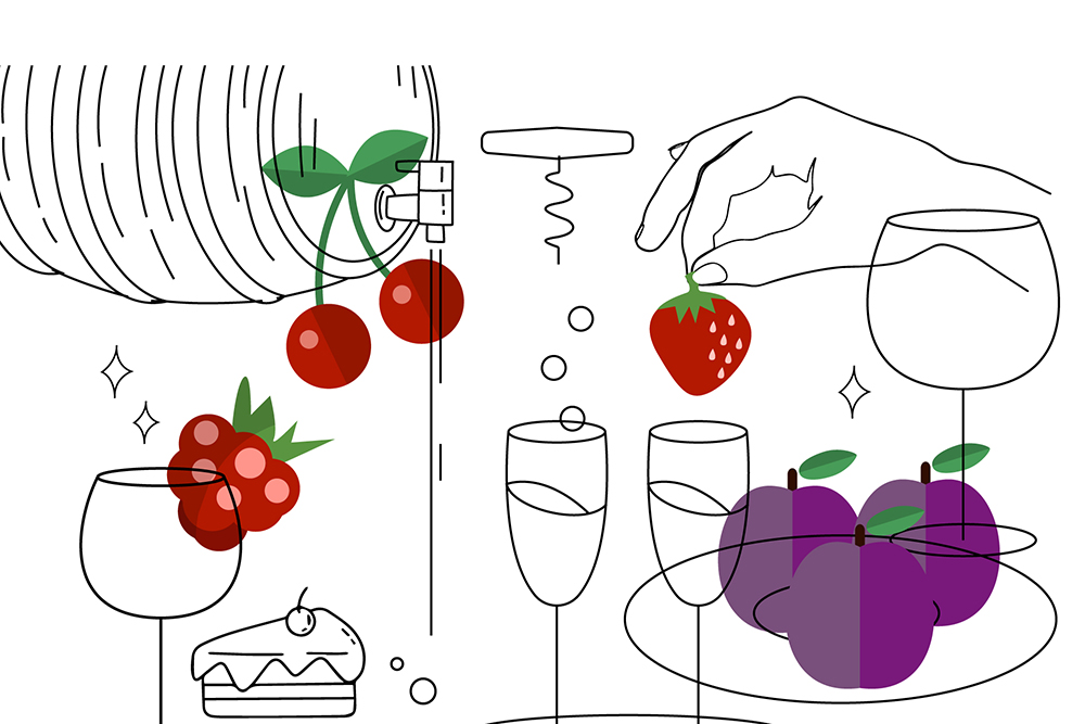 Ягоды, фрукты и вино — как правильно сочетать