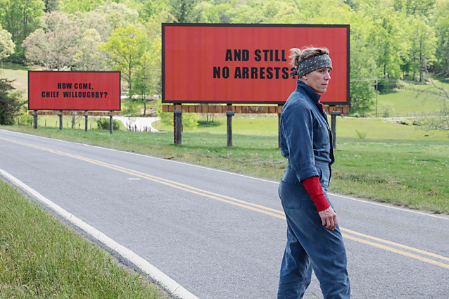 Кадр из фильма «Три билборда на границе Эббинга, Миссури» 