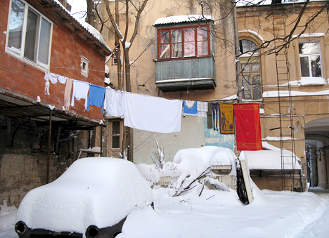 Одесская зима, улица Олеши