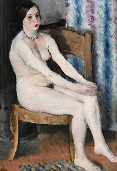 Владимир Лебедев «Обнаженная, сидящая на стуле», 1933 год. Оценочная стоимость $300000–400000
