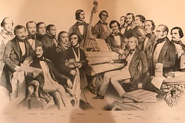 Члены «Музыкального союза» Джона Эллы.1851. Литография