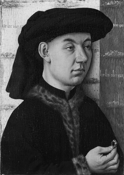 Нидерландская школа. Молодой человек с кольцом. Ок. 1450–1460. Дубовая доска, масло. Лондон, Национальная галерея