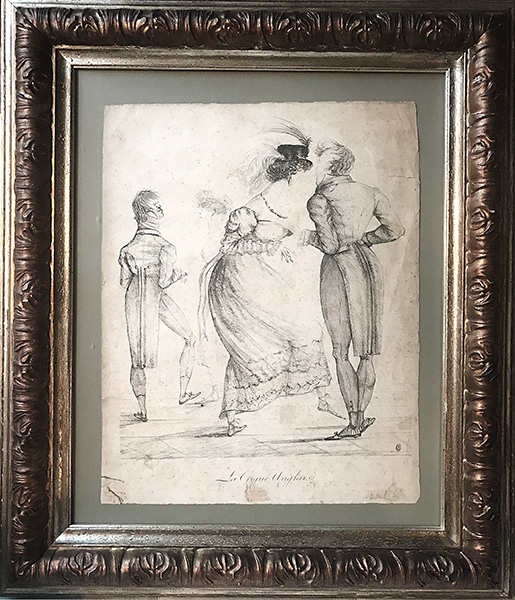 «Танцующее трио», начало XIX века. Рисунок, бумага, карандаш; из коллекции Сергея Николаевича