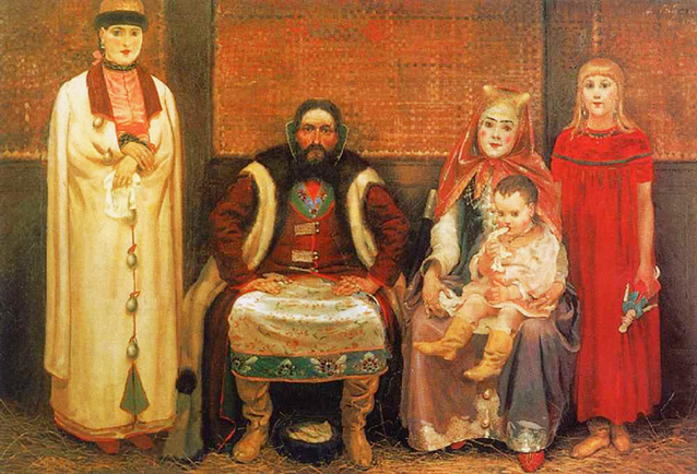 Андрей Рябушкин «Семья Купца в XVII в.». 1896 год