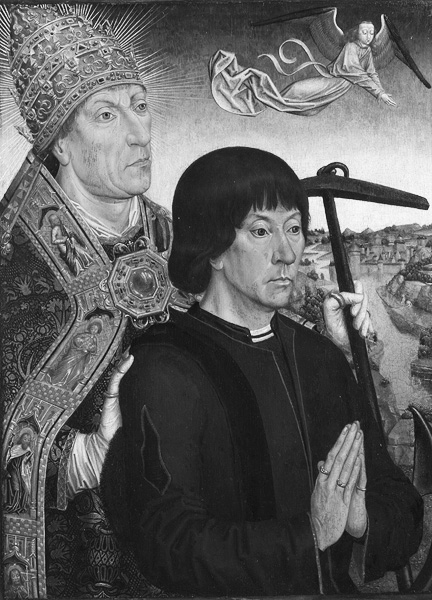 Симон Мармион. Св. Климент и донатор. 1480-е годы (?). Лондон, Национальная галерея.