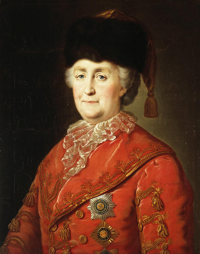 Михаил Шибанов «Портрет императрицы Екатерины II в дорожном костюме», 1787 год