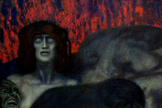 Фрагмент картины «Инферно». Франц фон Штук, 1908