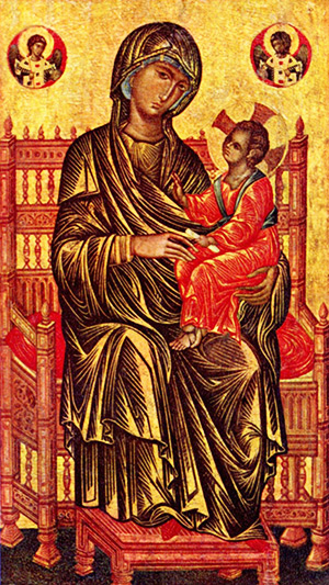 Богоматерь с младенцем, XIII век, Византия