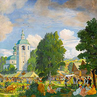 Борис Кустодиев «Сельская ярмарка»