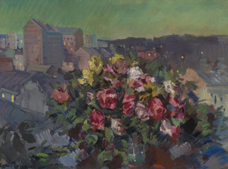 Константин Алексеевич Коровин «Цветы над городом» 1908