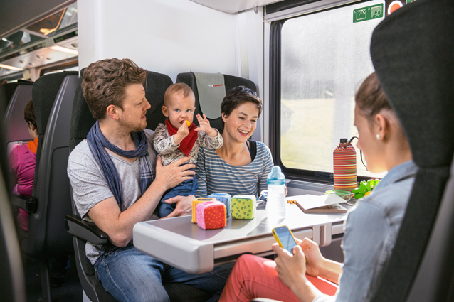 Поезда Австрийских железных дорог оснащены вагоном-рестораном, Wi-Fi, кондиционерами и электрическими розетками рядом с каждым креслом