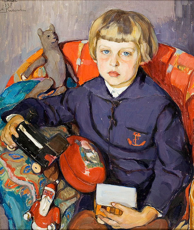 Елена Киселева «Портрет сына», 1925 год