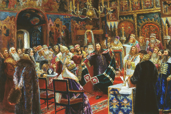 Сергей Милорадович «Суд над патриархом Никоном», 1885 год