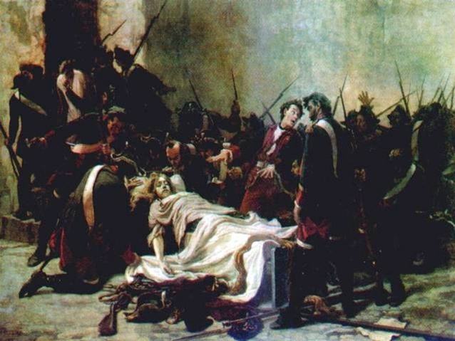 Иван Творожников «Мирович перед телом Ивана VI», 1884 год