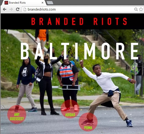Скриншот сайта brandedriots.com