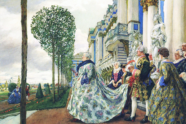 Евгений Лансере «Елизавета Петровна в Царском Селе», 1905 год