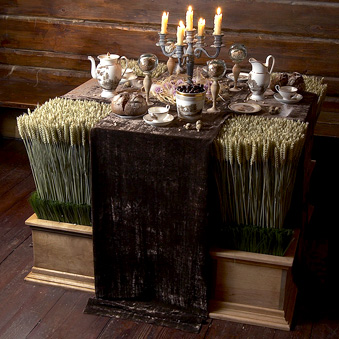 Выставка «Декор стола», 2008 год. «Сельская жизнь» Ирины Федорченко для Антона Табакова 