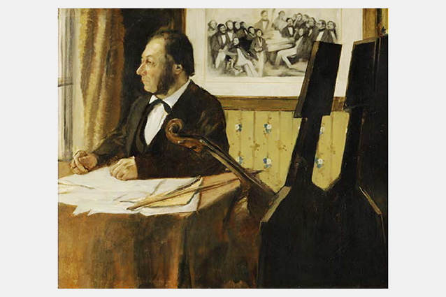 Эдгар Дега. Портрет виолончелиста Пиле. 1868–1869. Париж. Музей Орсэ