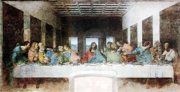 Репродукция фрески Леонардо да Винчи 