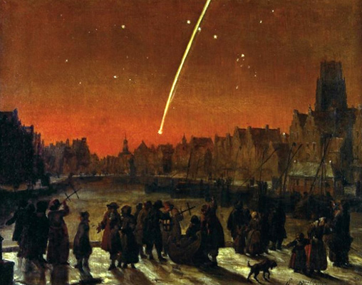 Великая комета 1680 года: впечатление голландского художника