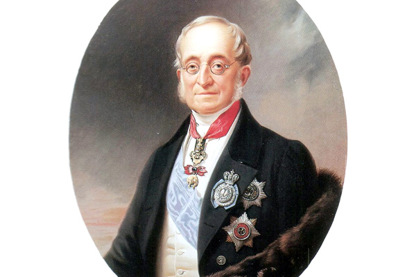 Франц Крюгер. Портрет К. В. Нессельроде, 1840-е