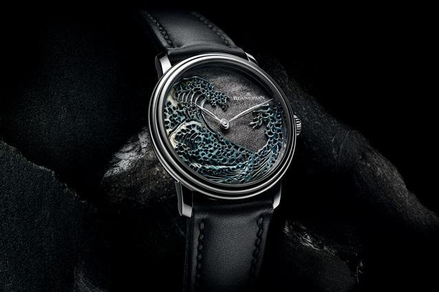 Часы Villeret Great Wave от Blancpain повторяют знаменитую волну с картины Хокусая