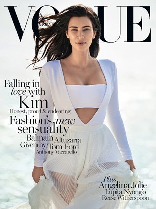 Ким Кардашьян на обложке Vogue