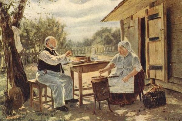 В. Маковский. Варка варенья, 1876