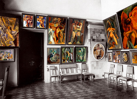 Интерьер особняка С.Шукина  в Б. Знаменском переулке, зал Пикассо