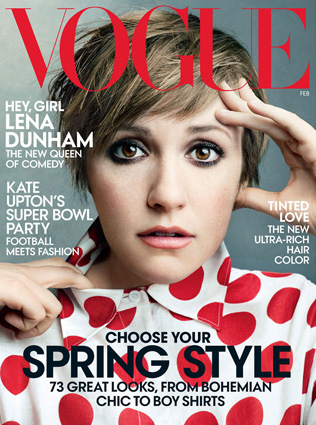Лена Данем на обложке Vogue